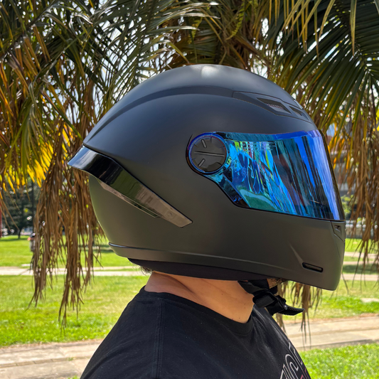 Casco ICH 501 Certificado Visor Negro+Visor Color de Obsequio-